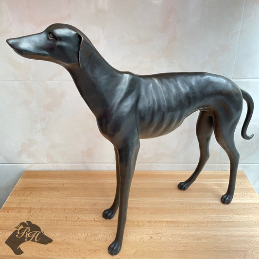 Regal All-Weather Bronze Greyhound Art Statement